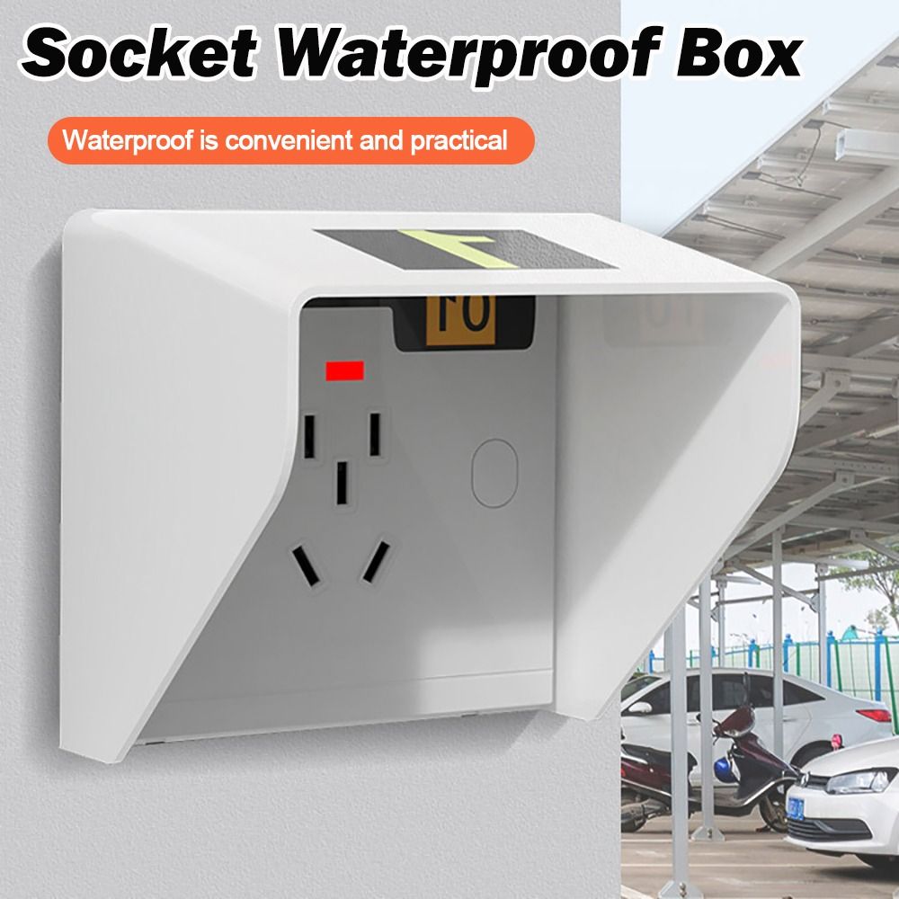 Outdoor Power Socket Cover - Nowa Plastikowa Obudowa Wodoszczelna Typ 86