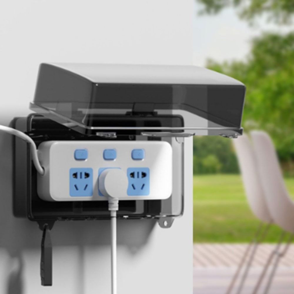 Outdoor Power Outlet Waterproof - Wytrzymała Plastikowa Skrzynka na Wtyczki Wodoodporna
