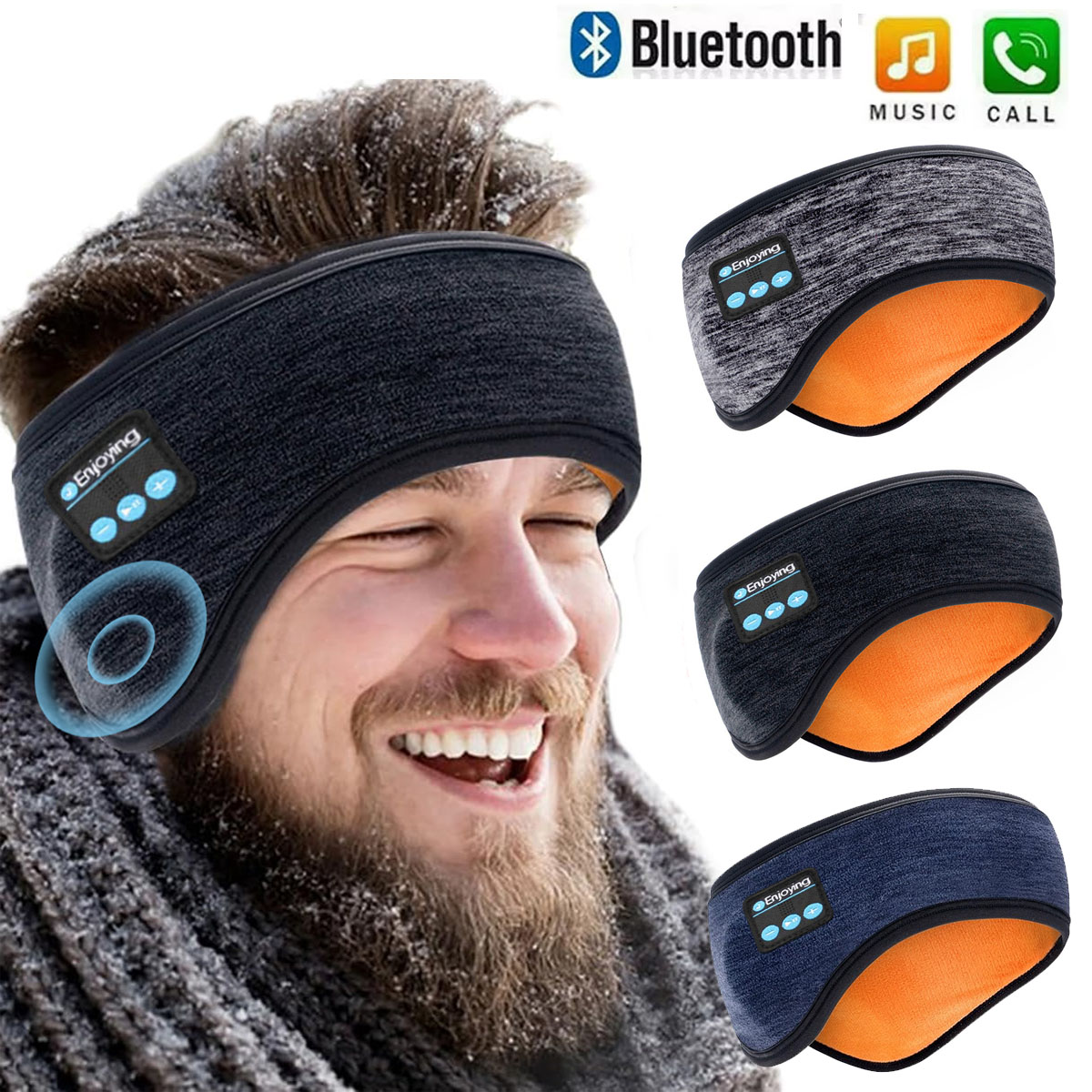 Outdoor Power Socket Cover - Bezprzewodowe słuchawki Bluetooth z pałąkiem na