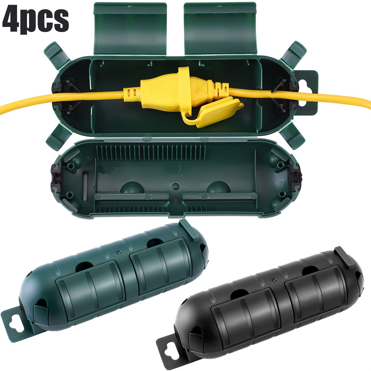 Outdoor Power Socket Cover - 4 szt. Przedłużacz zewnętrzny Uszczelka pokrywy