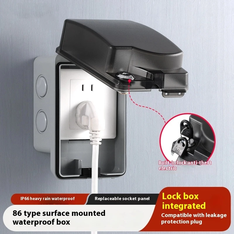 Outdoor Power Socket Cover - Wodoodporne gniazdo zewnętrzne do montażu na