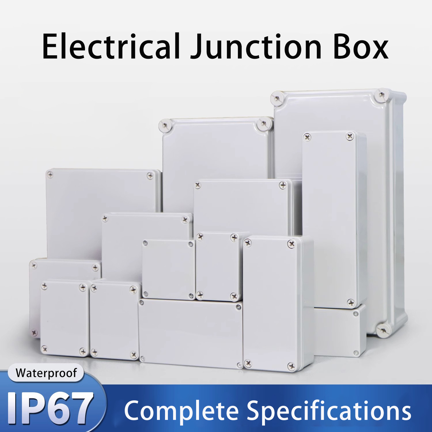 Outdoor Power Socket Cover - Puszka przyłączeniowa IP67 szara/przezroczysta, zewnętrzna, wodoodporna,