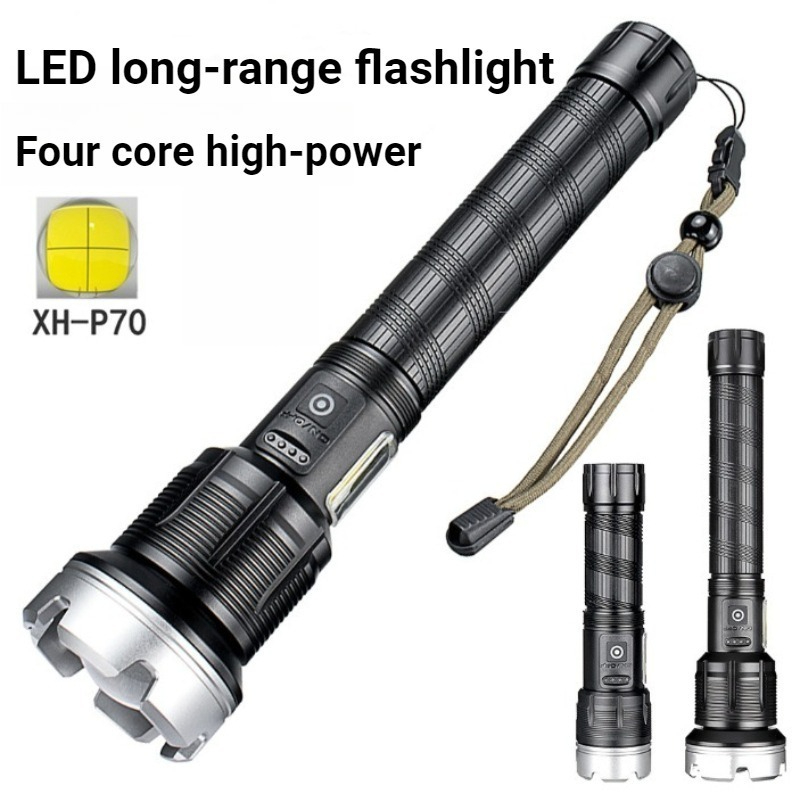 Outdoor Power For Camping - Wysokiej mocy latarka LED, teleskopowa, dalekiego