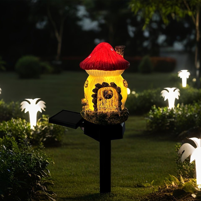 Solarne lampki grzybki na zewn – Outdoor Yard Power Stake recenzja i cena
