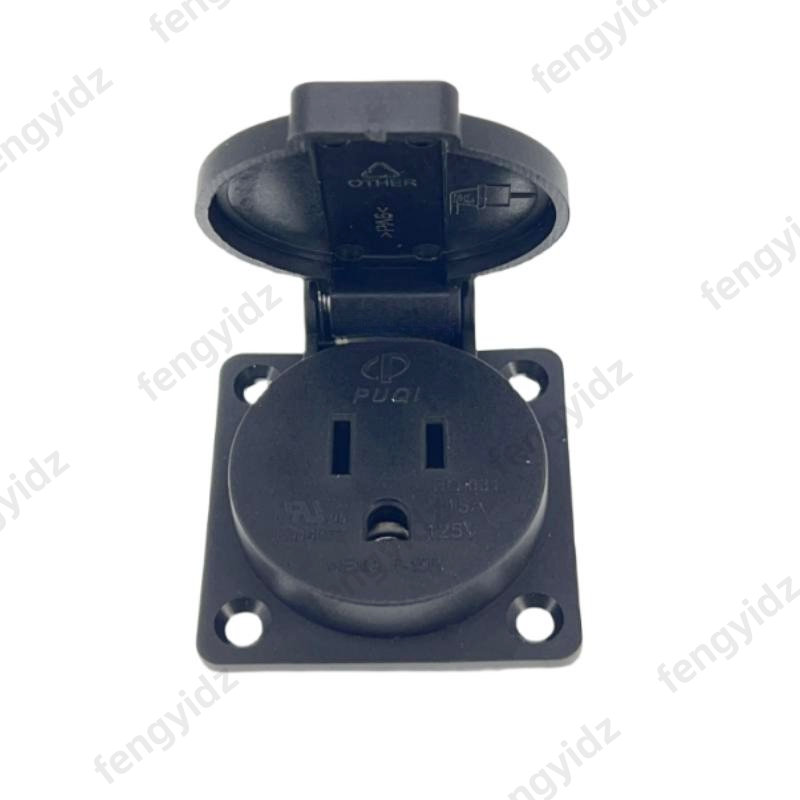 Czarny 125V 15A 20A IP44 CE am – Outdoor Power Outlet Waterproof recenzja i cena