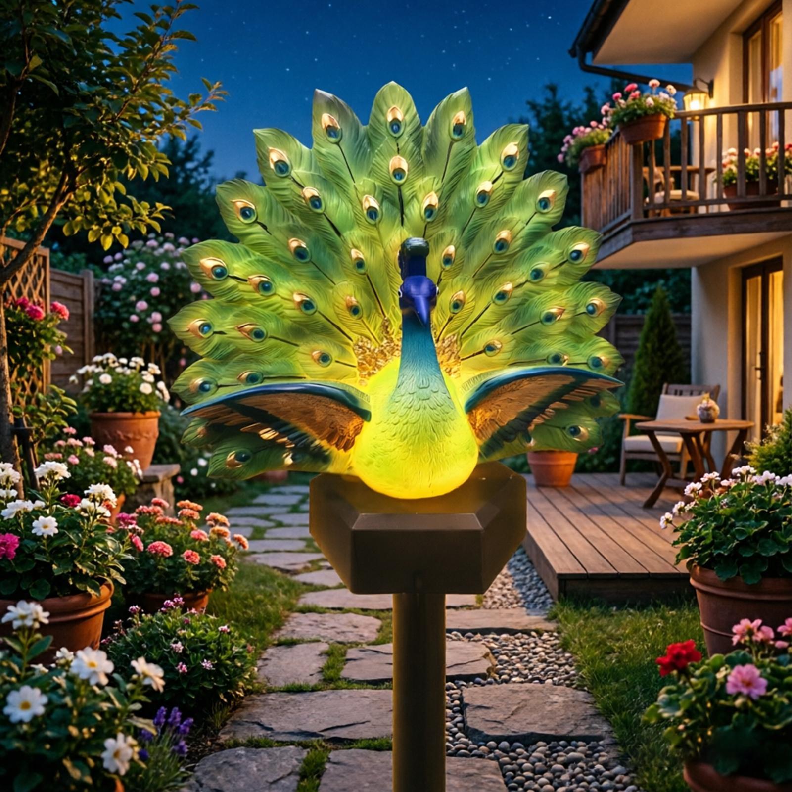 Solarna rzeźba ptaka do ogrodu – Outdoor Yard Power Stake recenzja i cena
