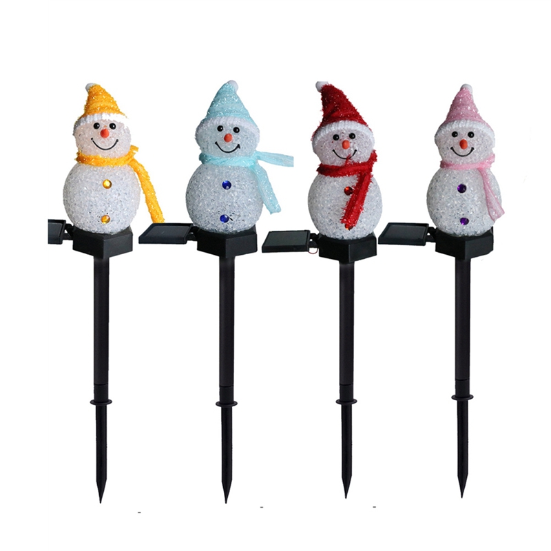 LED Snowman Solar Garden Light – Outdoor Yard Power Stake recenzja i cena