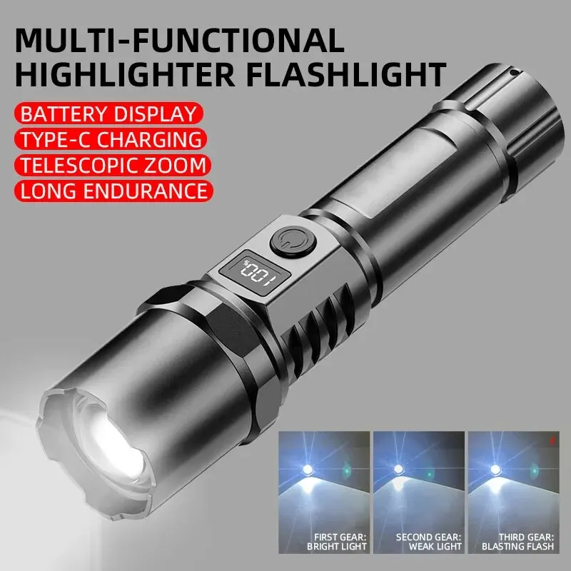 Mocna latarka ręczna LED, prze – Outdoor Power For Camping recenzja i cena