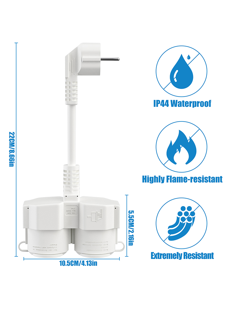Przedłużacz EU z 2 gniazdami S – Outdoor Power Socket Cover recenzja i cena