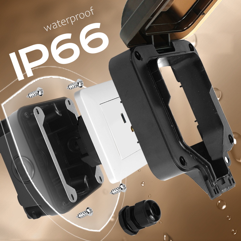 Avoir IP66 wodoodporne gniazdo – Outdoor Power Outlet Waterproof recenzja i cena