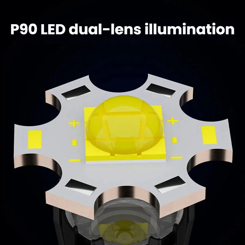 Latarka LED P90 o dużej mocy,  – Outdoor Power For Camping recenzja i cena