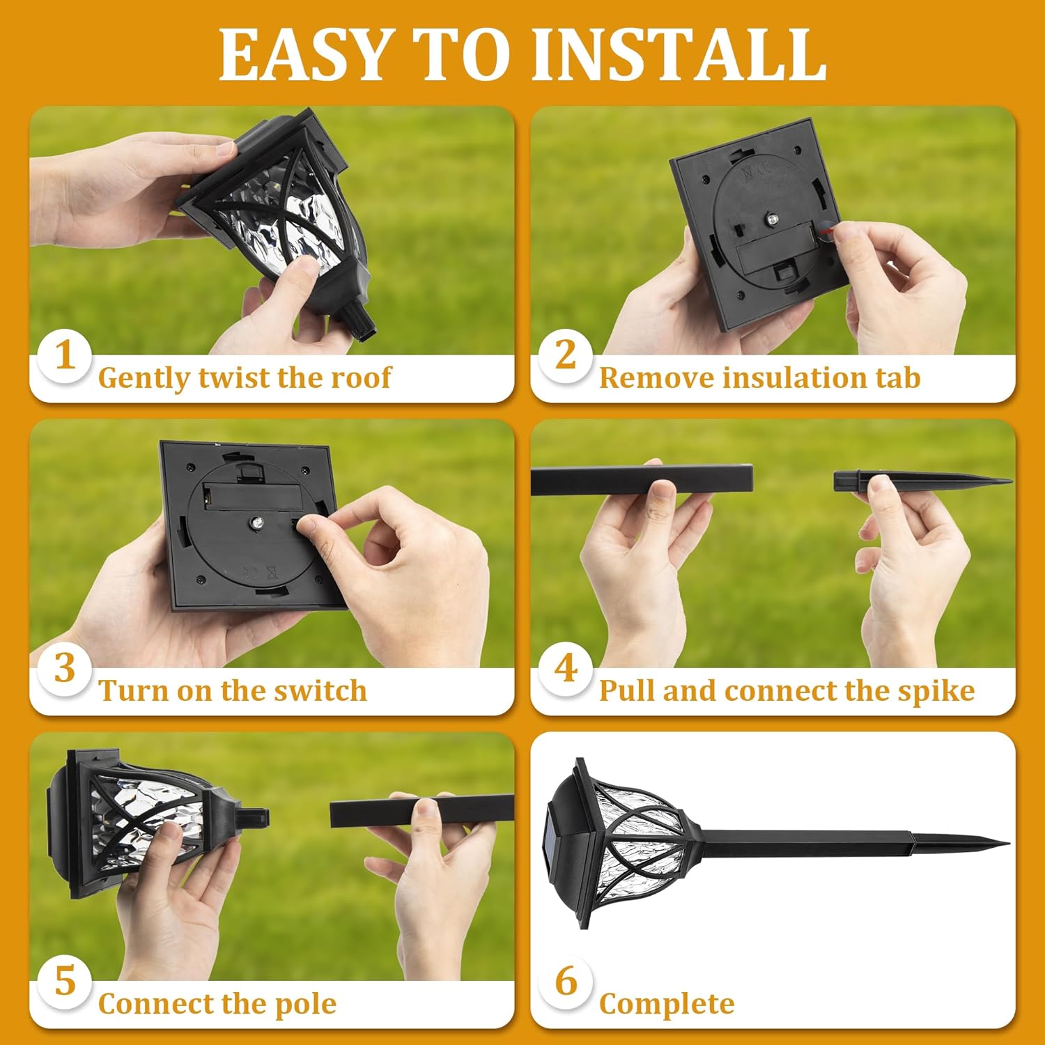 1-8 SZT. Solarne Lampy Ogrodow – Outdoor Yard Power Stake recenzja i cena