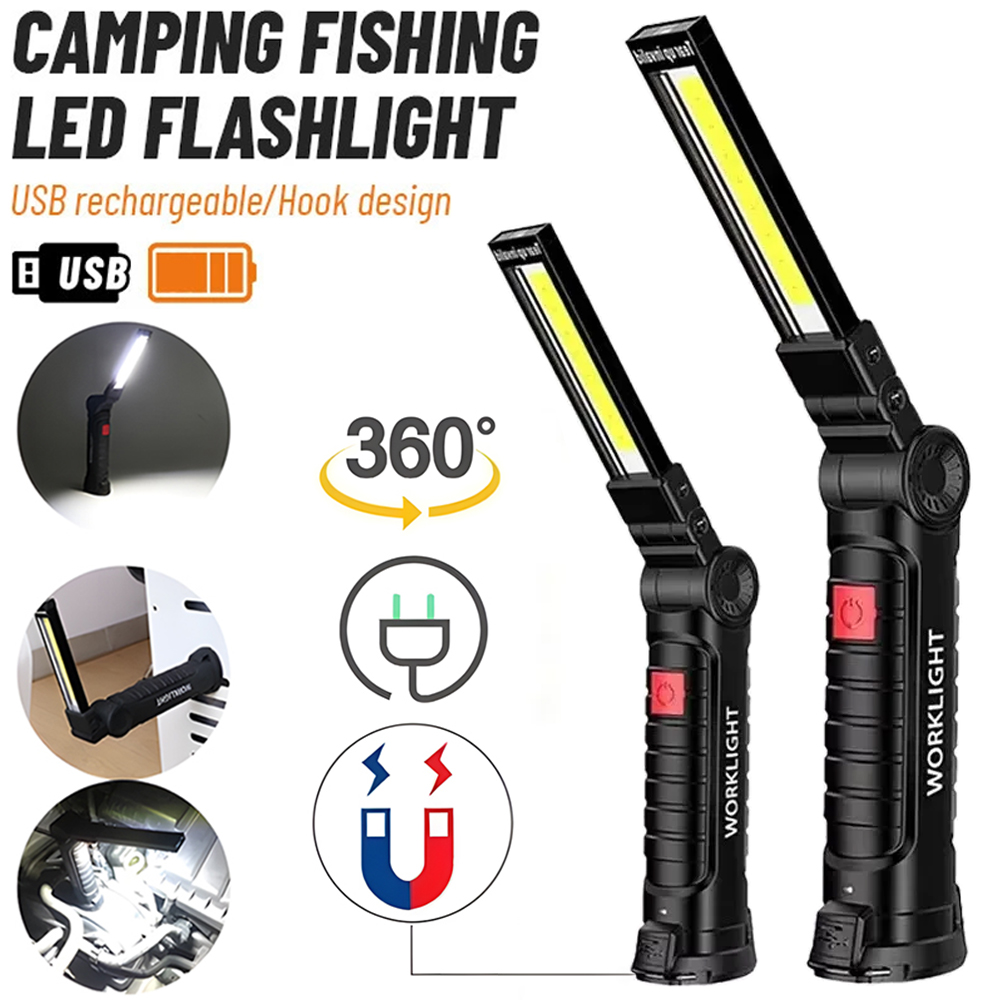 Latarka LED COB, ładowana prze – Outdoor Power Usb recenzja i cena