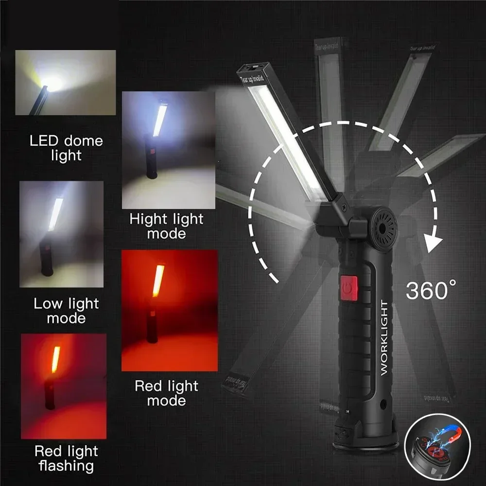 Latarka LED COB, ładowana prze – Outdoor Power Usb recenzja i cena