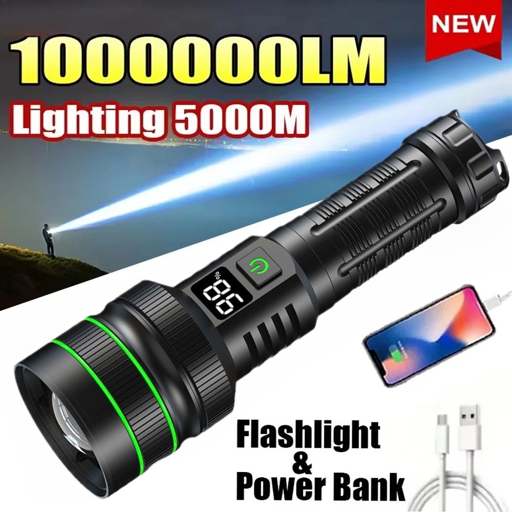 Mocna latarka LED z regulacją  – Outdoor Power For Camping recenzja i cena