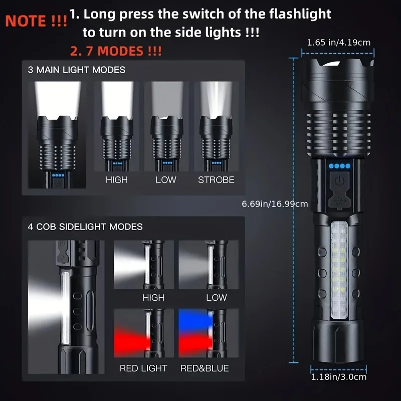 Mocna latarka LED z wyświetlac – Outdoor Power Usb recenzja i cena