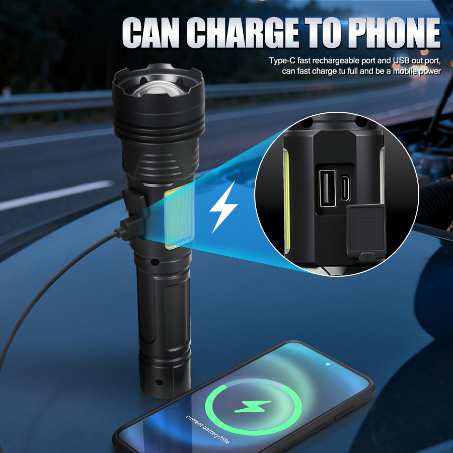 Mocna latarka LED ręczna, łado – Outdoor Power Usb recenzja i cena